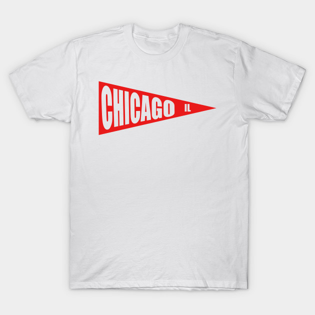 Chicago IL Sports Pennant T-Shirt-TOZ